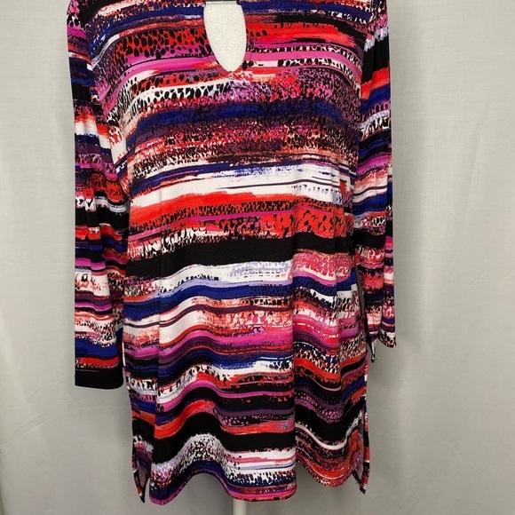 Dana Buchman Multi Color Long Sleeve Shirt Size Medium - Picture 1 of 6